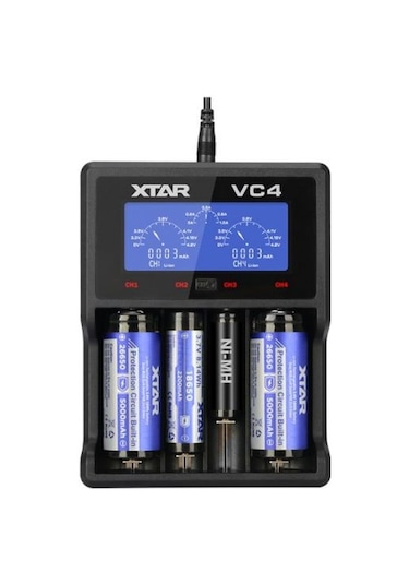 Xtar Vc4 Universal Pil  Şarj Cihazı