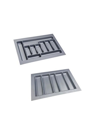 Çekmece İçi Kaşıklık ve Kepçelik Set 67 x 49 cm Gri