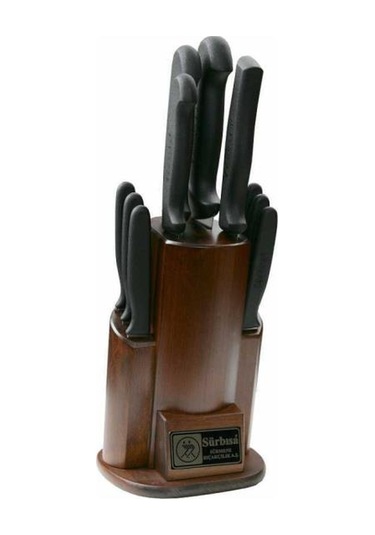 Sürbisa 61506e Mutfak Bıçak Seti 10lu 61001+61003+61003+61202+61 Siyah