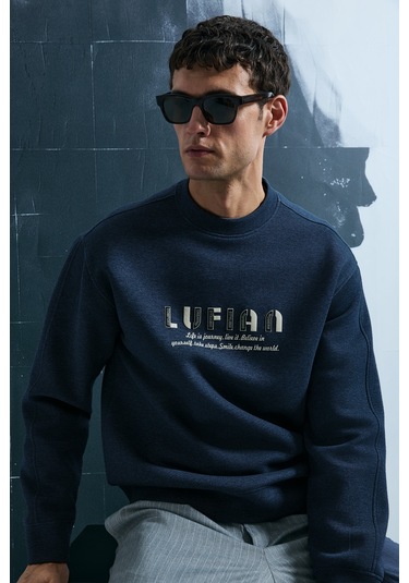 Lufian Oracle Erkek Sweatshirt Lacivert Lacivert 112030178100200