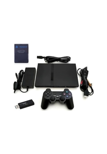 プレステ2セット Sony Playstation 2 SCPH70004 64 MB 64 GB USB Bellek PS2 Full Set