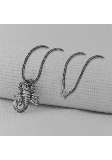 Takıhan Th5170 Akrep Büyük Boy 925 Ayar Gümüş Erkek Kolye