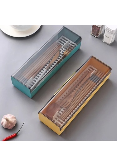 Ambition Çubuklarını Kapaklı Kutu Toz Geçirmez Drenaj Mutfak