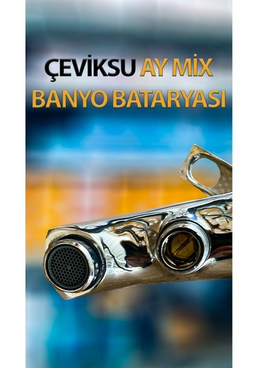 Ay Mix Model Banyo Bataryası Krom