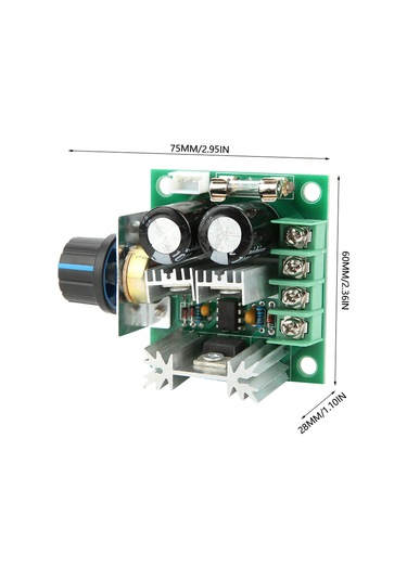 Dianziye 12v-40v 10a Pwm Dc Motor Hız Kontrolcü Modülü - Devir Ayarı, Kısa Devre Ve Ters Bağlantı Koruma, Hızlı Kablolama