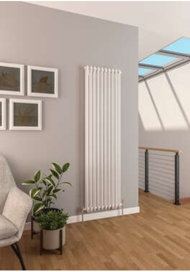 Warma Focha Dikey Çelik Radyatör 510x1800 Pütürlü Beyaz Ral 9016