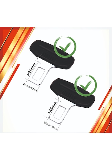 Tüm Araçlara Uyumlu Metal Kemer Tokası 2 Adet