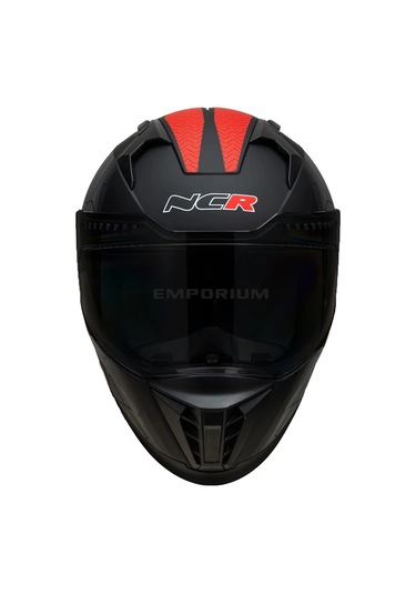 Ncr Stream Kırmızı Siyah Vizörlü Kapalı Kask Ece-06 Kırmızı Kırmızı