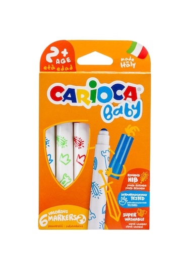 Carioca Baby Yıkanabilir Jumbo Keçeli Boya Kalemi 6'lı