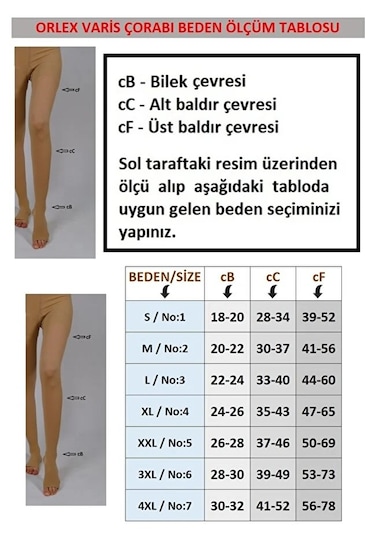 Orlex Külotlu Çorabı Burnu Açık Siyah Renk Orta Basınç Ccl2 Çift Bacak