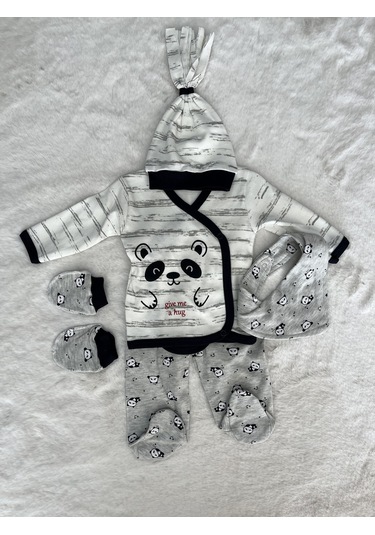 3090 Hug Me Figürlü 5'li Set-gri Gri