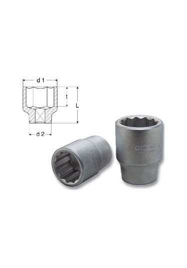 Altaş 13/8 Mm 3/4'' Lokma 12 Köşe