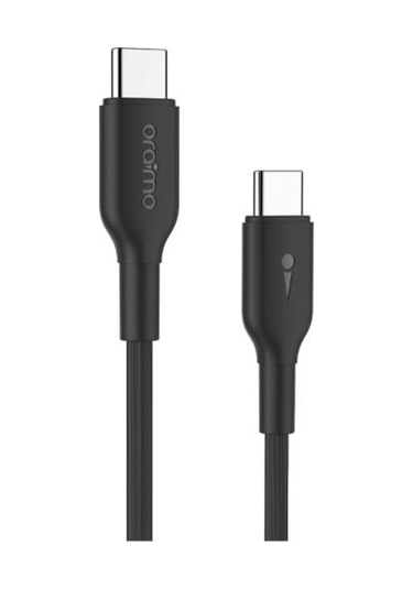 Suofeng Oraimo Ocd-c24 Type-c Çift Uçlu Veri Kablosu 3a Hızlı Şarj 800 Mbps Transfer 1m Dayanıklı Siyah