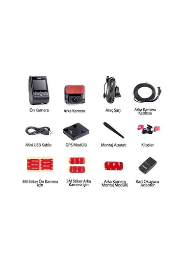 Viofo A129 Pro Duo 4K Gps'Li Araç Kamerası
