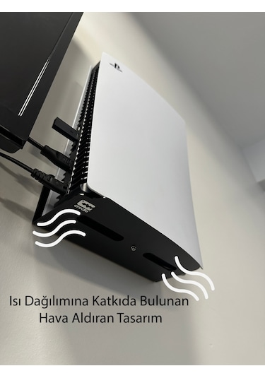 Playstation 5 Duvar Standı Yerden Tasarruf Rahat Hava Akışı Gamin