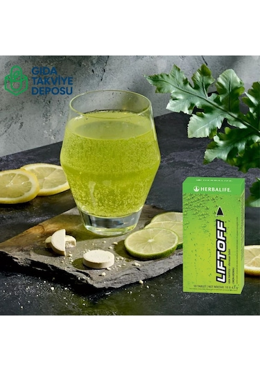 Herbalife 2'li Set Liftoff Efervesan İçecek Limon Aromalı
