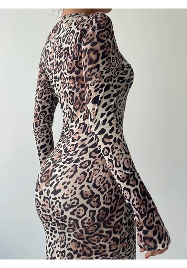 Meuse Elbise Leopar