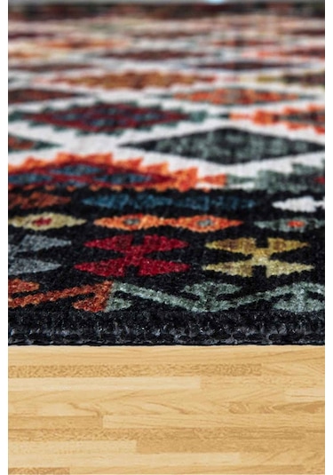 Valencıa 1505 Renkli Kaymaz Taban Yıkanabilir Modern Halı Kilim