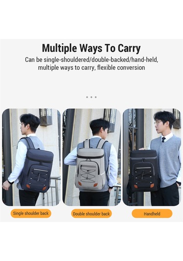 Sırt Çantası Soğutucular Yalıtımlı Sızdırmazlık Suya Y29036lg Gri