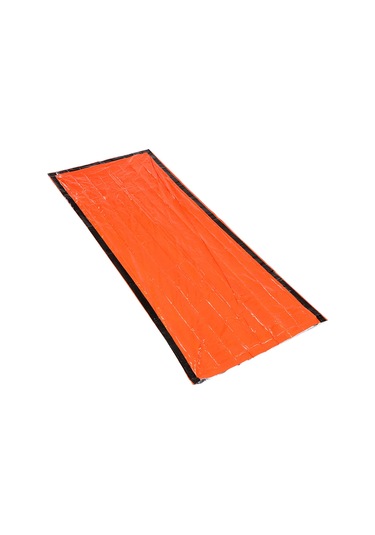 Açık Pe Alüminyum Film Acil Uyku Tulumu Turuncu