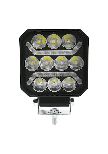 Oto Çalışma Lambası 4 İnç 12-24v Drl Sarı 2 Mod Flash Traktör Tır Kamyon Tekne Projektör Sis Farı