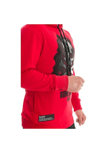 Bonesmen Erkek Kapüşonlu Sweatshirt (463018464) Kırmızı