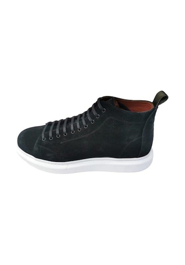 Büyük Numara Siyah Süet Erkek Bot