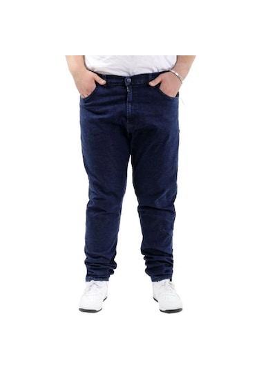 Büyük Beden Erkek Pantolon Kot 21920 Lacivert