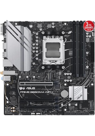 Asus Prıme B650m-a Wıfı Iı Ddr5 Hdmı Dp Pcıe 16x V4.0 Am5 Matx