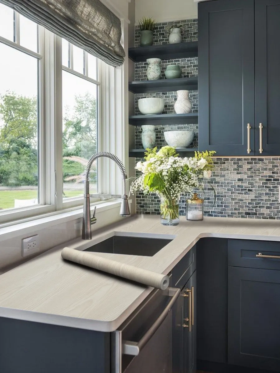 Stankoinstrument İ Osnastka Kendinden Yapışkanlı Ahşap Desenli Mat Mobilya Filmi 8 Metre 291105641