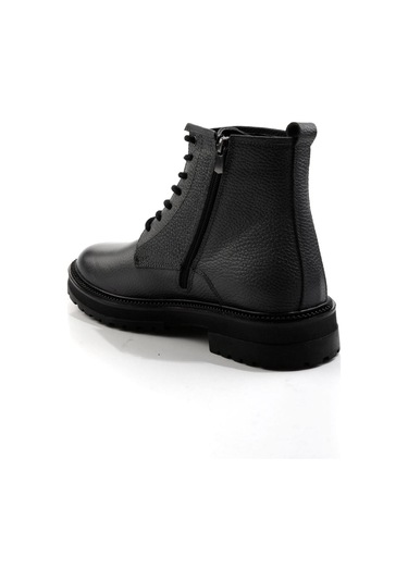 Gri Hakiki Deri Erkek Bot & Bootie E02594401340 Gri