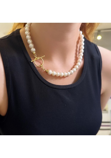 Stela Mayorka İnci Gümüş Kolye