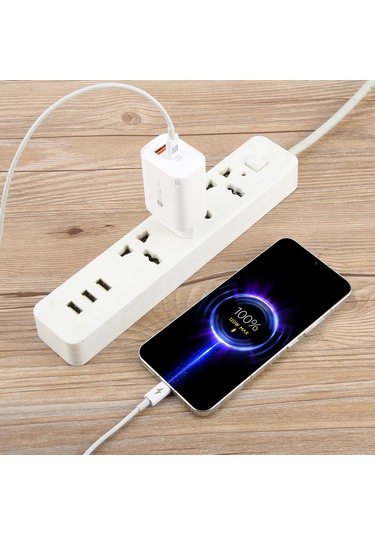 Ar-pd12 65w Qc3.0 Usb Ve Usb-c / Type-c Pd Hızlı Şarj Cihazı, Ab Fiş Beyaz