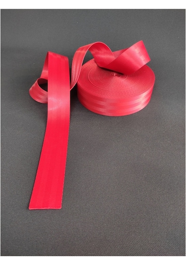 Renkli Emniyet Kemeri Kolonlu 6 Metre 2 Kemer İçin Kan Kırmızı