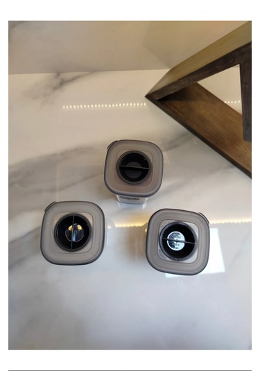 Mdklife Kendinden Kapaklı Kaşıklı Baharat Seti Pvc 400ml Beyaz