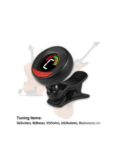 Konesam Rowin Lt-21 Klip Tipi Renkli Ekran Akortör - Gitar, Bas, Keman, Ukulele İçin Dijital Akort Cihazı Pil Dahil Değil