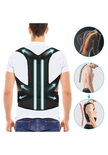 Arwex Unisex Balenli Dik Duruş Korsesi