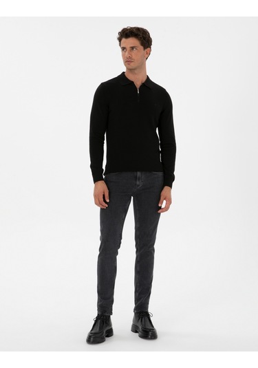 Pierre Cardin Erkek Siyah Kazak /triko 50315406-vr046 Siyah