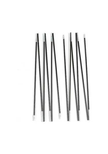 Ganzhoushop Y8245-3 Kamp Hallow-3.9m Elyaf Direği Değiştirme Çubuğu Cam Çadır Çadır Vw Siyah