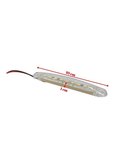 10 Adet Beyaz Parmak Lamba 9 Led Su Geçirmez 12v 24v Emir