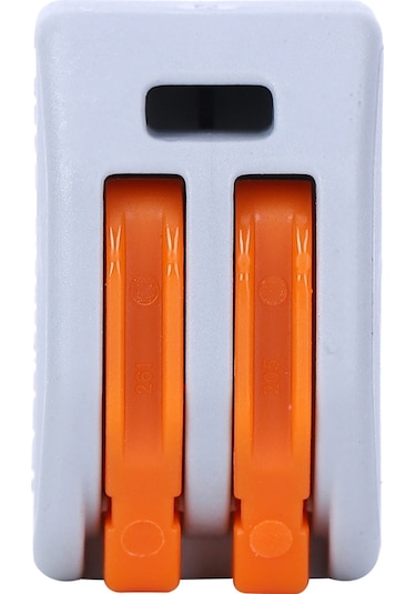 Moveevo 212 Modeli Gri Nylon Hızlı Kablolu Bağlayıcı, 20a Akım, 2 Adetli, Aydınlatma Uyumlu, 20'li Paket