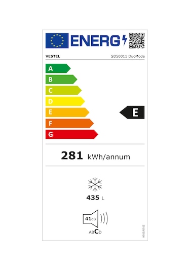 Vestel SD50011 DuoMode 435 LT Sandık Tipi Derin Dondurucu