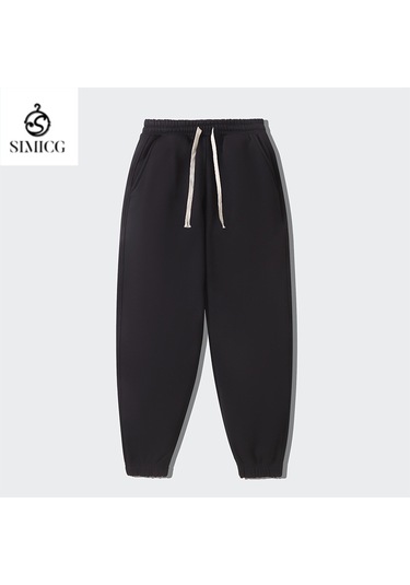 Erkek Düz Renk Spor Pantolon Günlük Pantolon Siyah