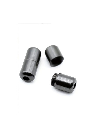 Ayarlanabilir 1 Çift Kırmızı Vidalı Kapsül Uçlu 6 Mm Lastik Pratik Bağcık Kırmızı