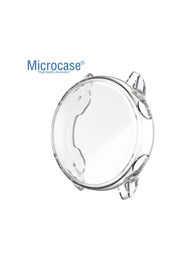 Samsung Uyumlu Watch Active 2 44 Mm Önü Kapalı Silikon Kılıf - Şeffaf