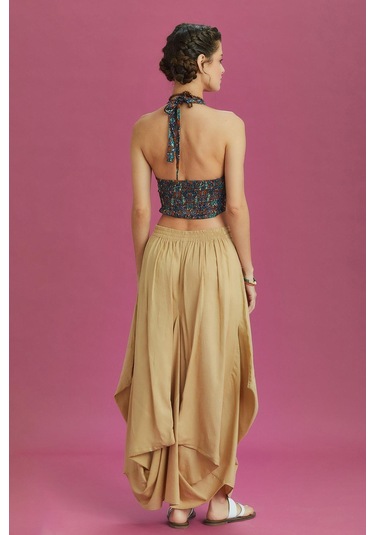 Bohem Tarz Cepli Beli Bağcıklı Uzun Salaş Etek 001