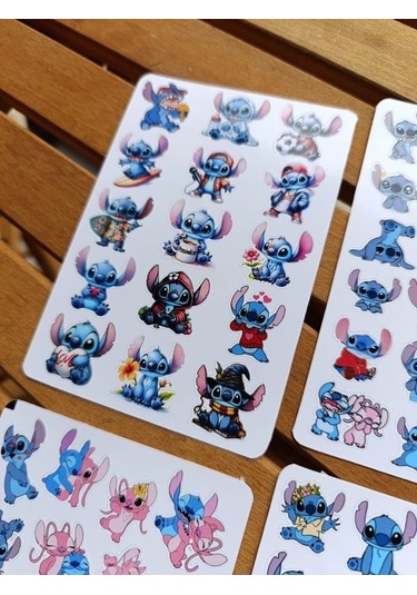 Stich Sticker Etiket Seti 4 Sayfa A6 Boy