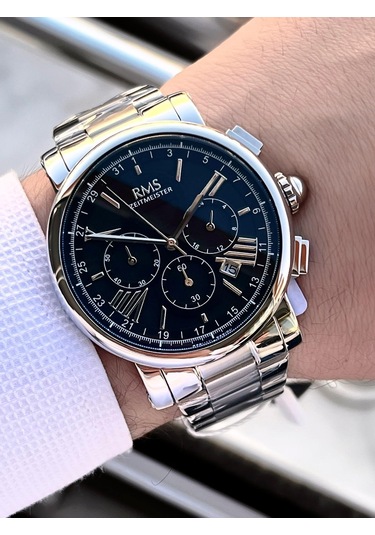 Rms Romanson İç Fonksiyonları Aktif Özel Seri Kararmaz Renk Atmaz 5 Atm Erkek Kol Saati Ag2058.02 Gümüş