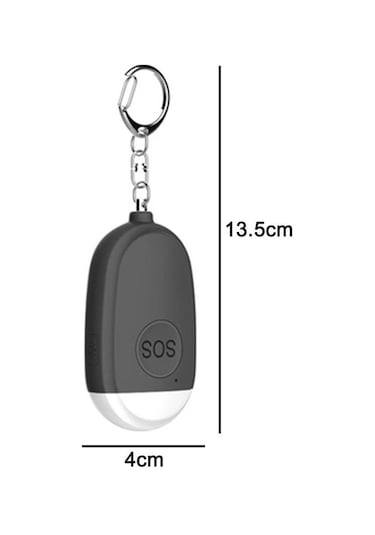 Neevoyu 2 Adet Usb Şarj Edilebilir Kişisel Alarm: 130 Db Acil Ses Ve Led Fenerli Kilit Zinciri, Kendini Koruma Aleti