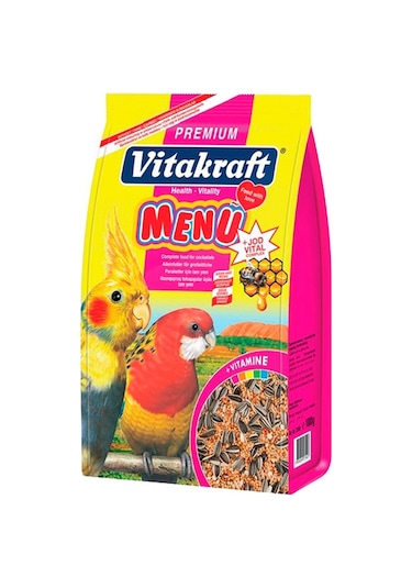 Vitakraft Menü Paraket Yemi 1 KG 5 Adet
